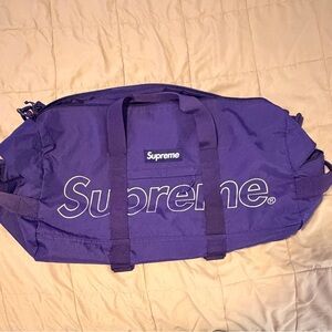 Supreme Purple Duffel Bag (FW18)